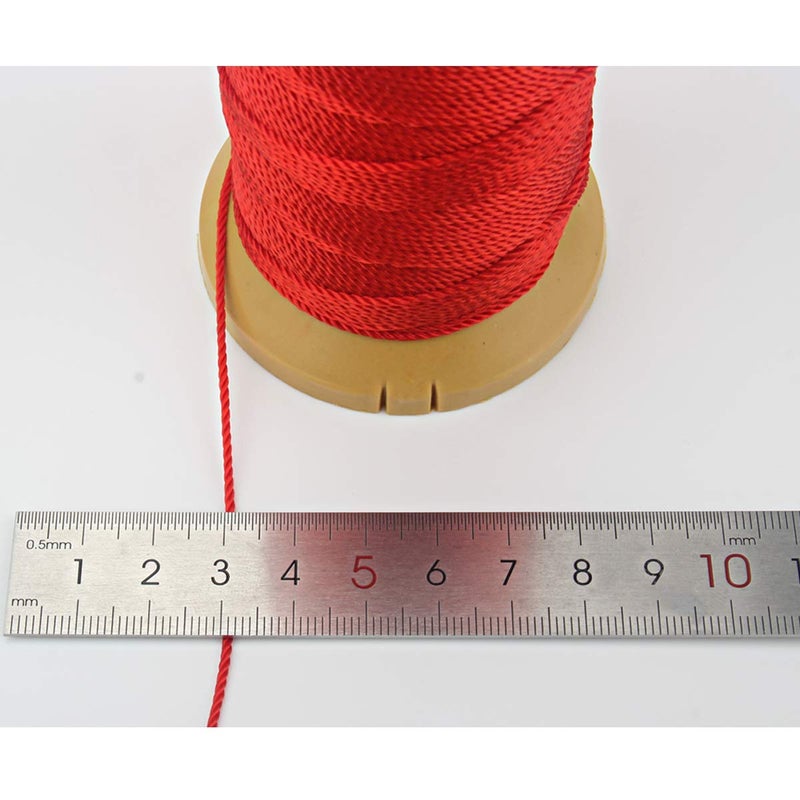 McFanBe 328 Feet Twisted Nylon Line Twine String Cord for Gardening Marking DIY Projects Crafting Masonry (Red, 1.5mm-328 feet) - Image 4